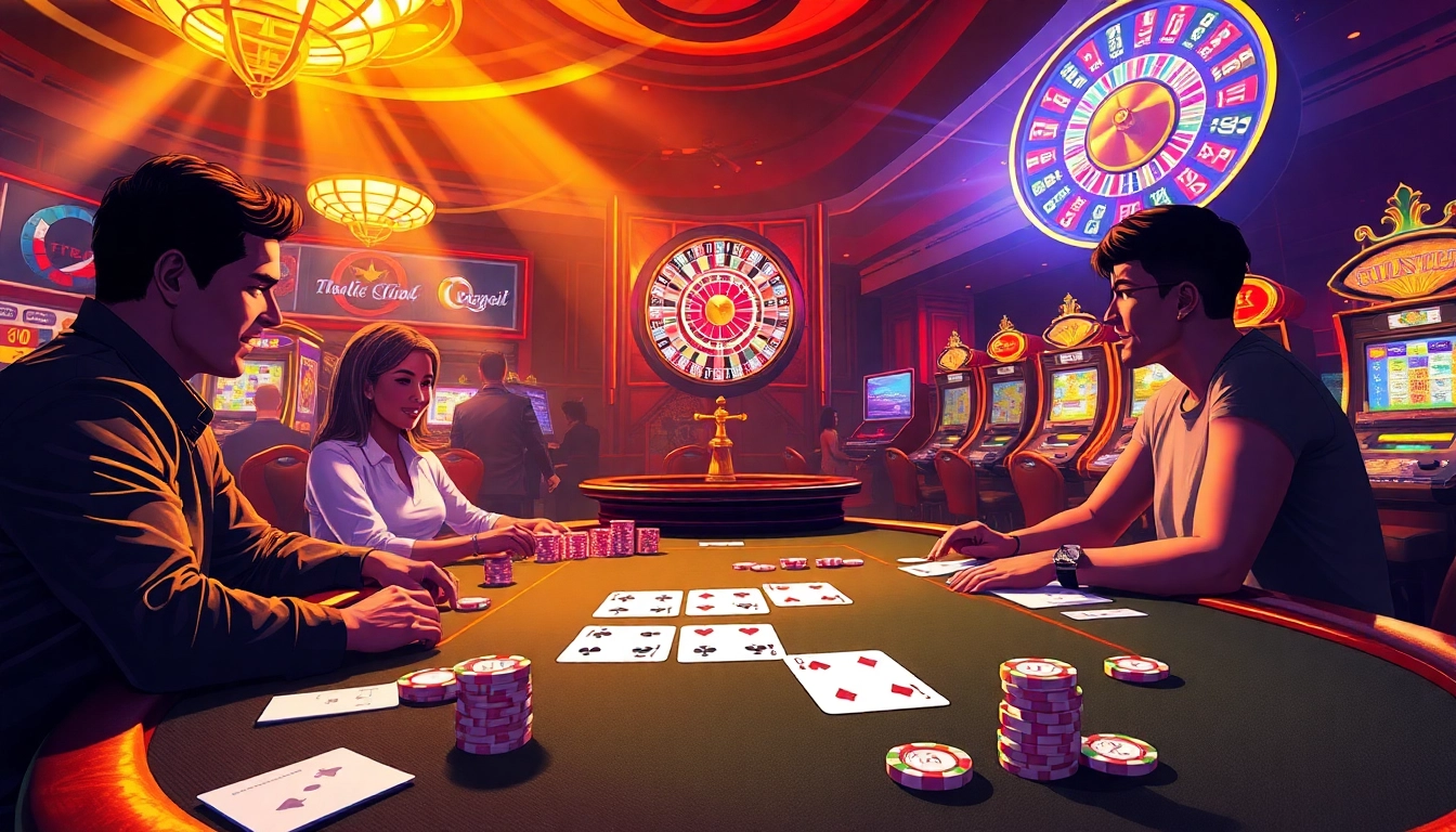 TR88 captivates gamblers at a lively poker table with colorful chips.